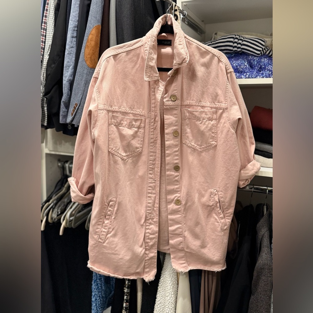 Zara Light Pink Jean Jacket - Picture 2 of 7